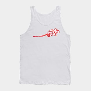 Gerbils are the best (red watercolour silhouette) Tank Top